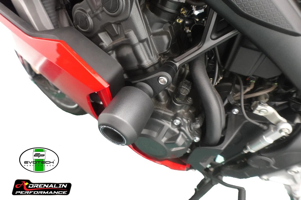 Evotech กันล้มกลาง (Crash Bobbins) สำหรับ CBR650R 2024+ e-clutch แบบมีแฟริ่ง