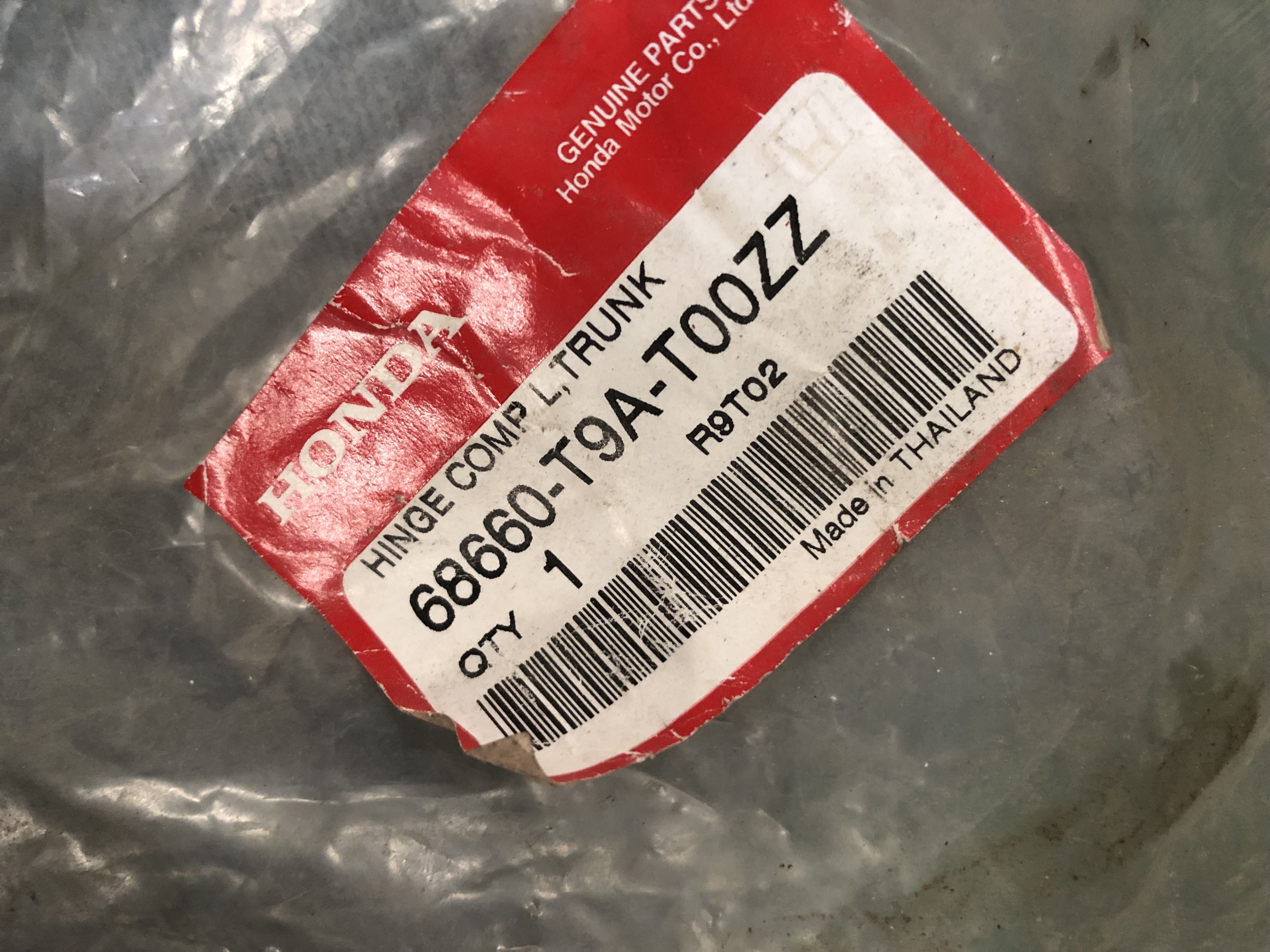 บาบพับขาฝาปิดท้าย Honda City 2015 ใหม่แท้