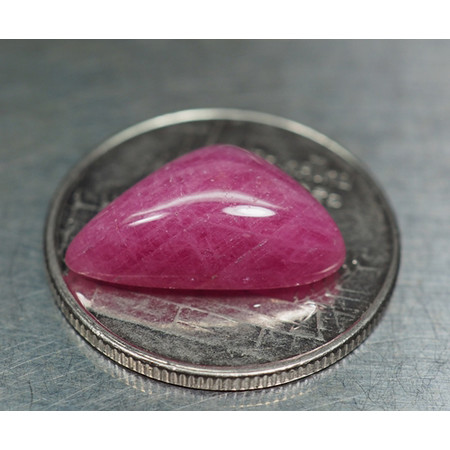 พลอยทับทิมแท้ (Ruby) 6.80 กะรัตสีม่วงแดง