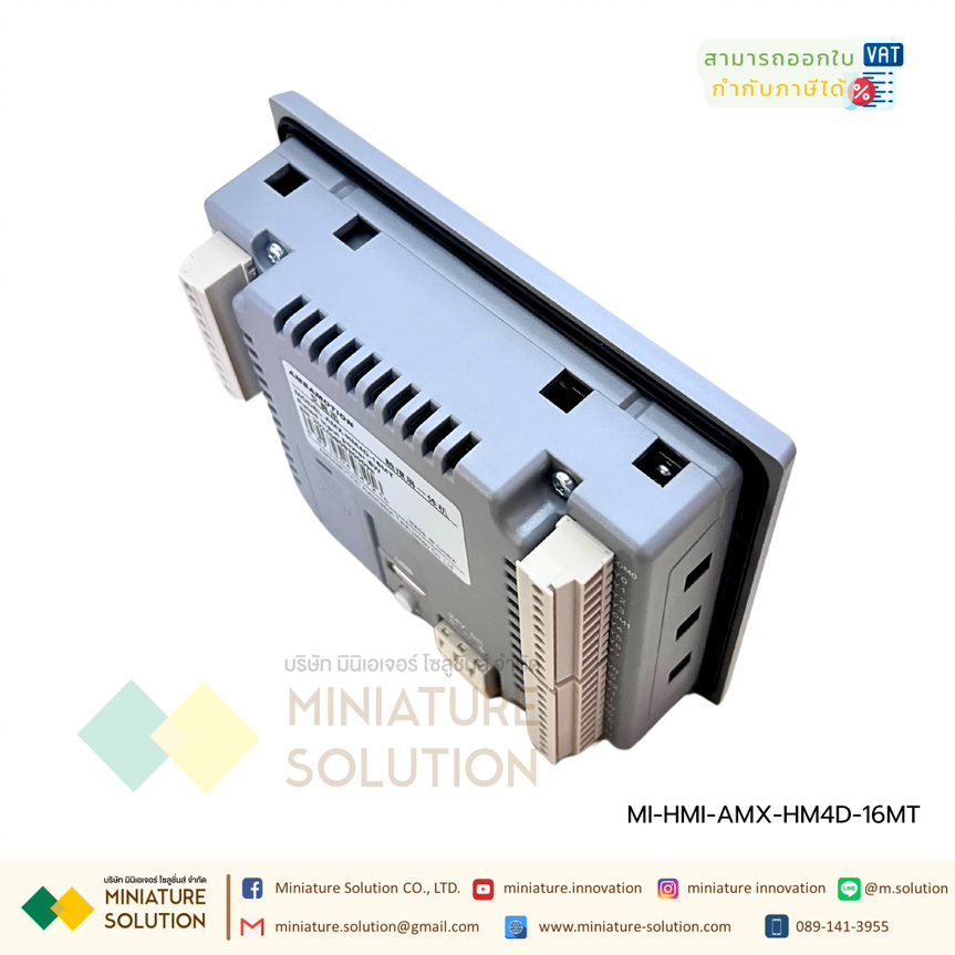 HMI AMSAMOTION 2in1 industrial control all-in-one machine 4-inch PLC FX3U ภายในจอ HMI DI8 DT8 AQ2 (AMX-HM4D-16MT)
