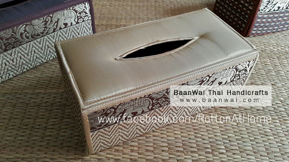 กล่องทิชชู เสื่อกก