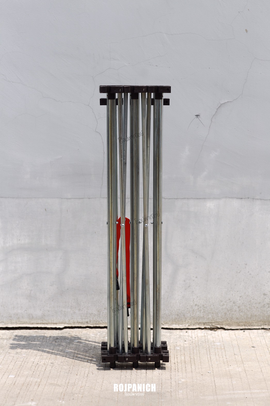 โต๊ะยืดหด1ชั้นสูงชุบ