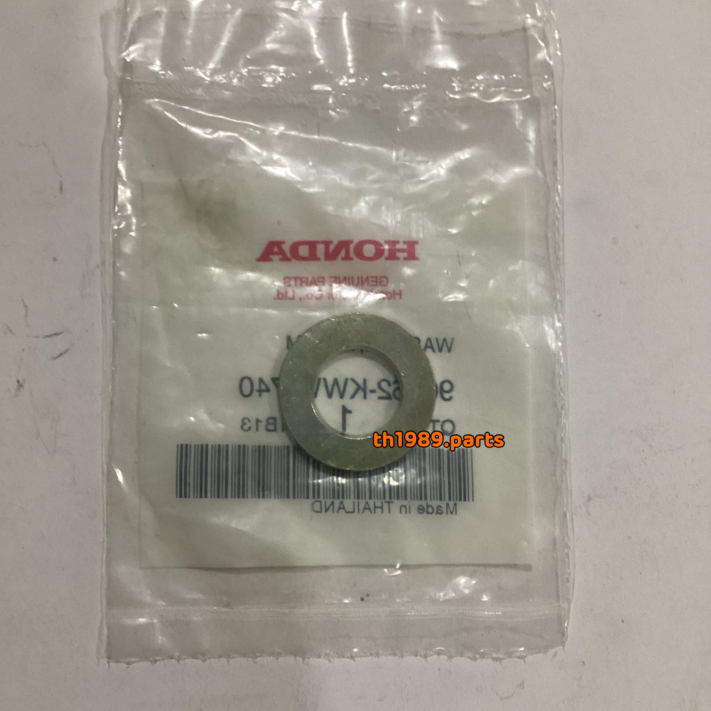 90462-KWW-740 แหวนรองน็อตคลัท , 14.1 มม. WAVE110i 2012-2020 DREAM110i SUPER CUB 2013-2019 อะไหล่แท้ HONDA