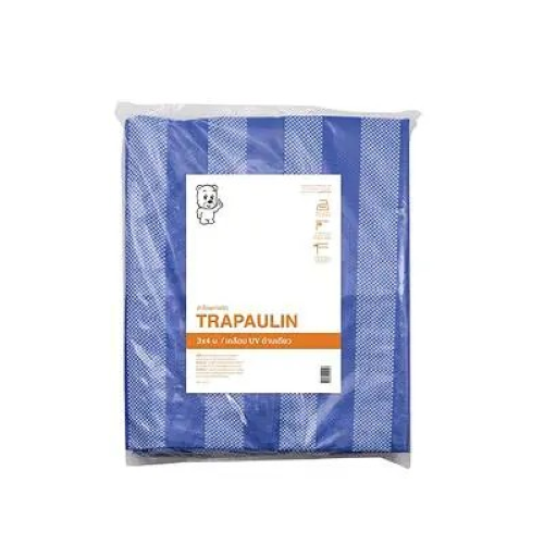TRAPAULIN ผ้าใบพลาสติก 2X3ม./3X4ม. สีเงิน/สีฟ้าขาว MEE