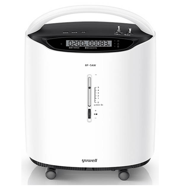 เครื่องผลิตออกซิเจน 5 ลิตร Yuwell Y-8F-5AW รุ่นยอดนิยม (ส่งฟรีทั้วประเทศ)