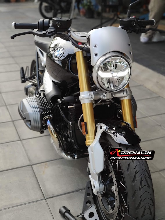 Rizoma - ชิวหน้าทรงต่ำ สีเงิน สำหรับ R9T 2014+ (Headlight Fairing)