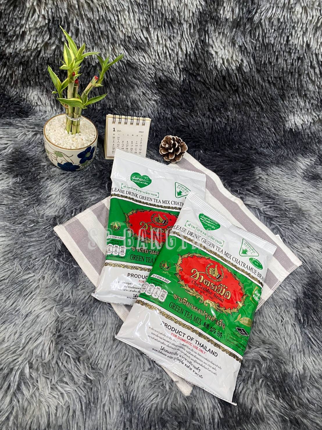 ชาตรามือ ชาผงสำเร็จรูป ตรามือ ชนิดถุงเติม ขนาด 200-400 กรัม