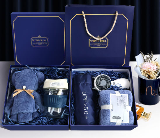 ชุดของขวัญปีใหม่,ชุดแก้วเซรามิค+ผ้าขนหนู+ร่ม