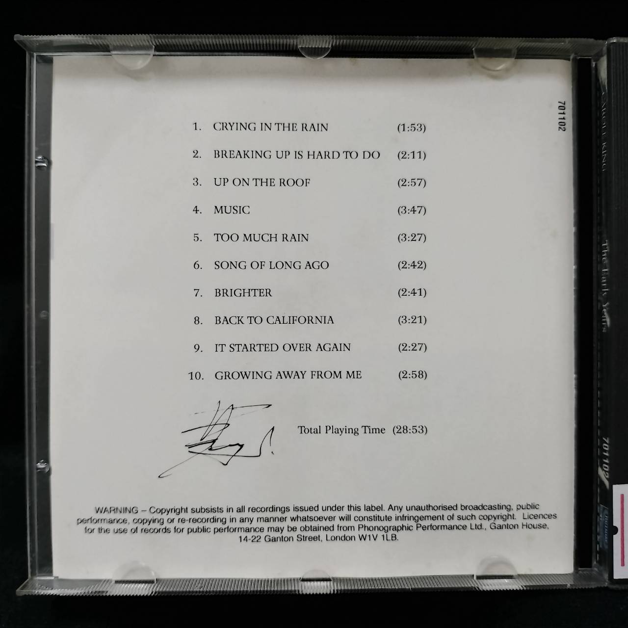 Carole King – The Early Years - Classic Original Recordings / NETHERLAND / แผ่นดี