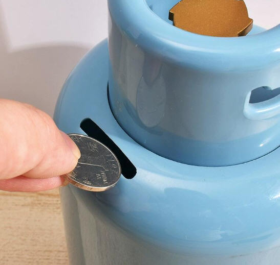 กระปุกออมสิน,กระปุกออมสินถังดับเพลิง,กระปุกออมสินถังแก๊ส