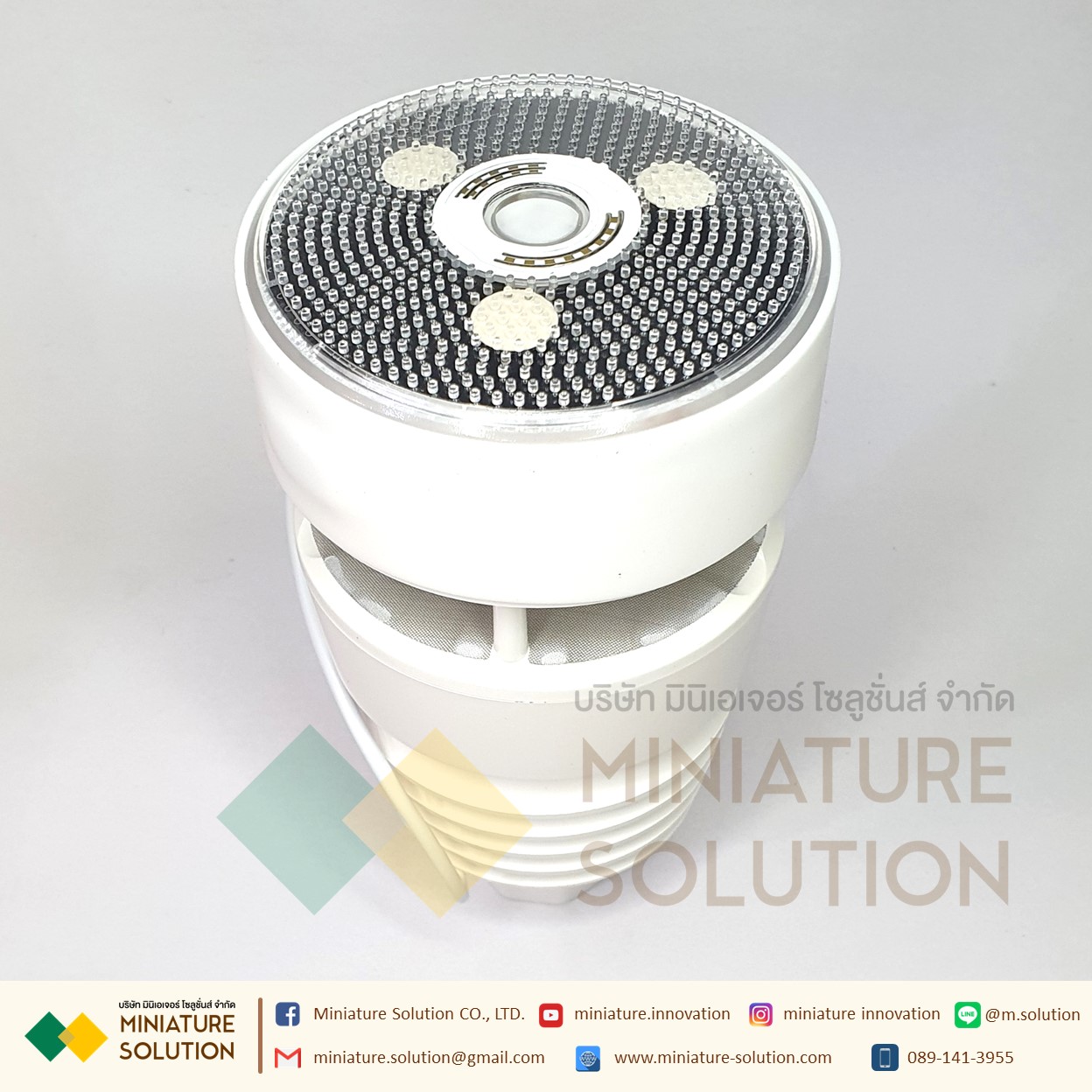 MISOL Weather station เครื่องวัดสภาพภูมิอากาศ อุณหภูมิ ความชื้น ปริมาณน้ำฝน ความเร็วลม ความเข้มแสง แรงดันบรรยากาศ