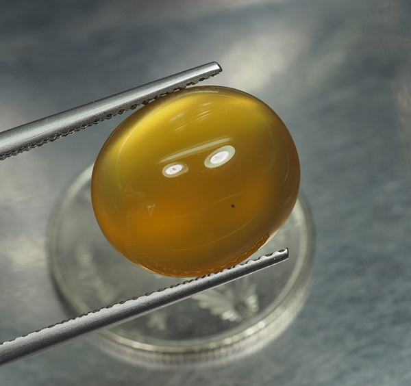 คาลซิโดนีสีเหลือง(Yellow Chalcedony) 7.24 กะรัต