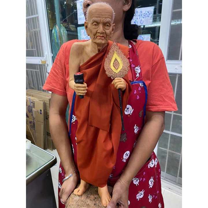 สมเด็จโต หลวงปู่ทวด หลวงปู่มั่น องค์ยืน สูง 22 นิ้ว