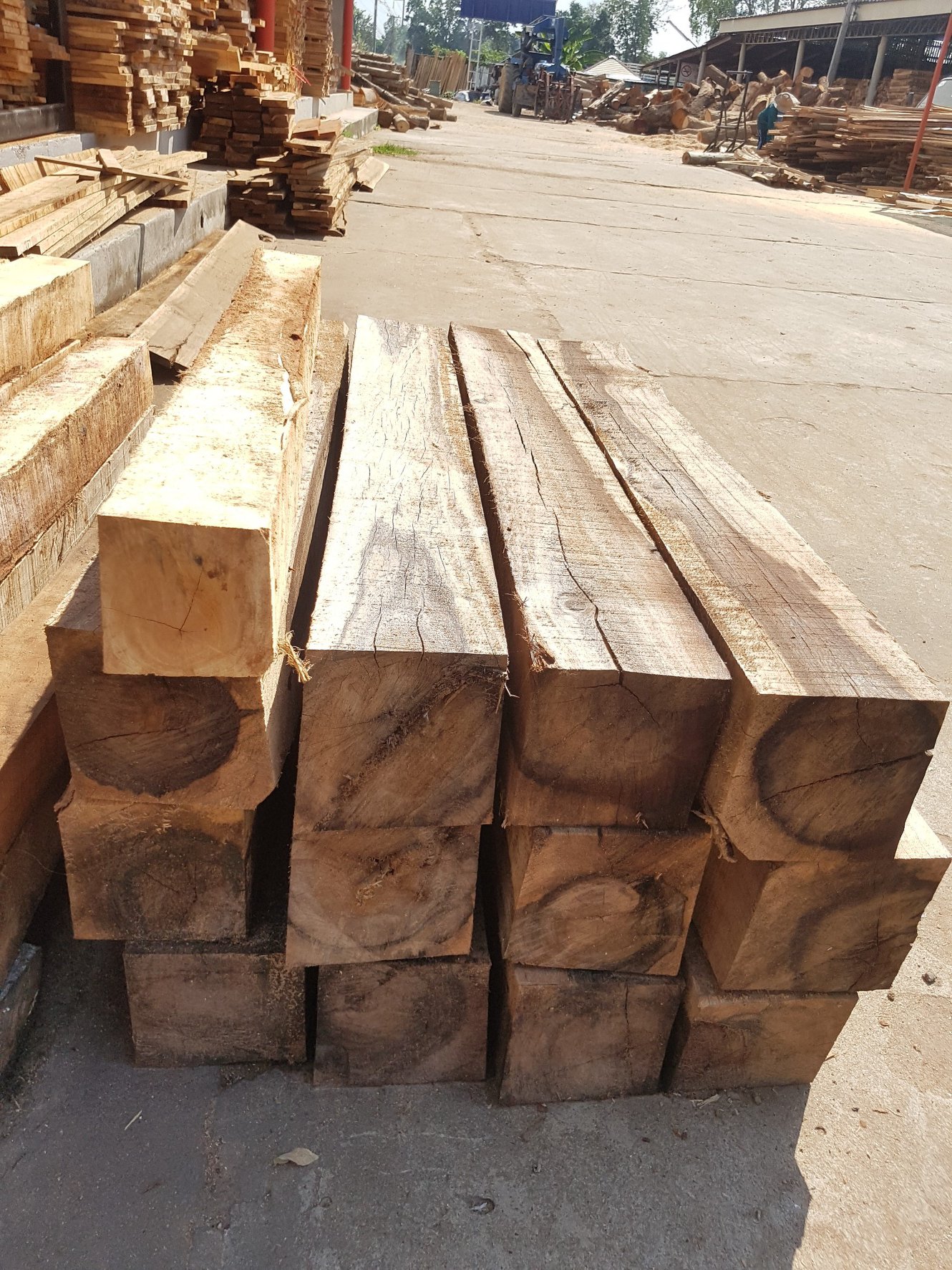 ( รหัส DT1-3x3 ) ศาลา แหย่งเสาตรง ไม้สัก สีโอ๊ค คาตาล2ชั้น เชิงเรียบโมเดิอร์น / ขนาด 3.00x3.00x3.00 เมตร