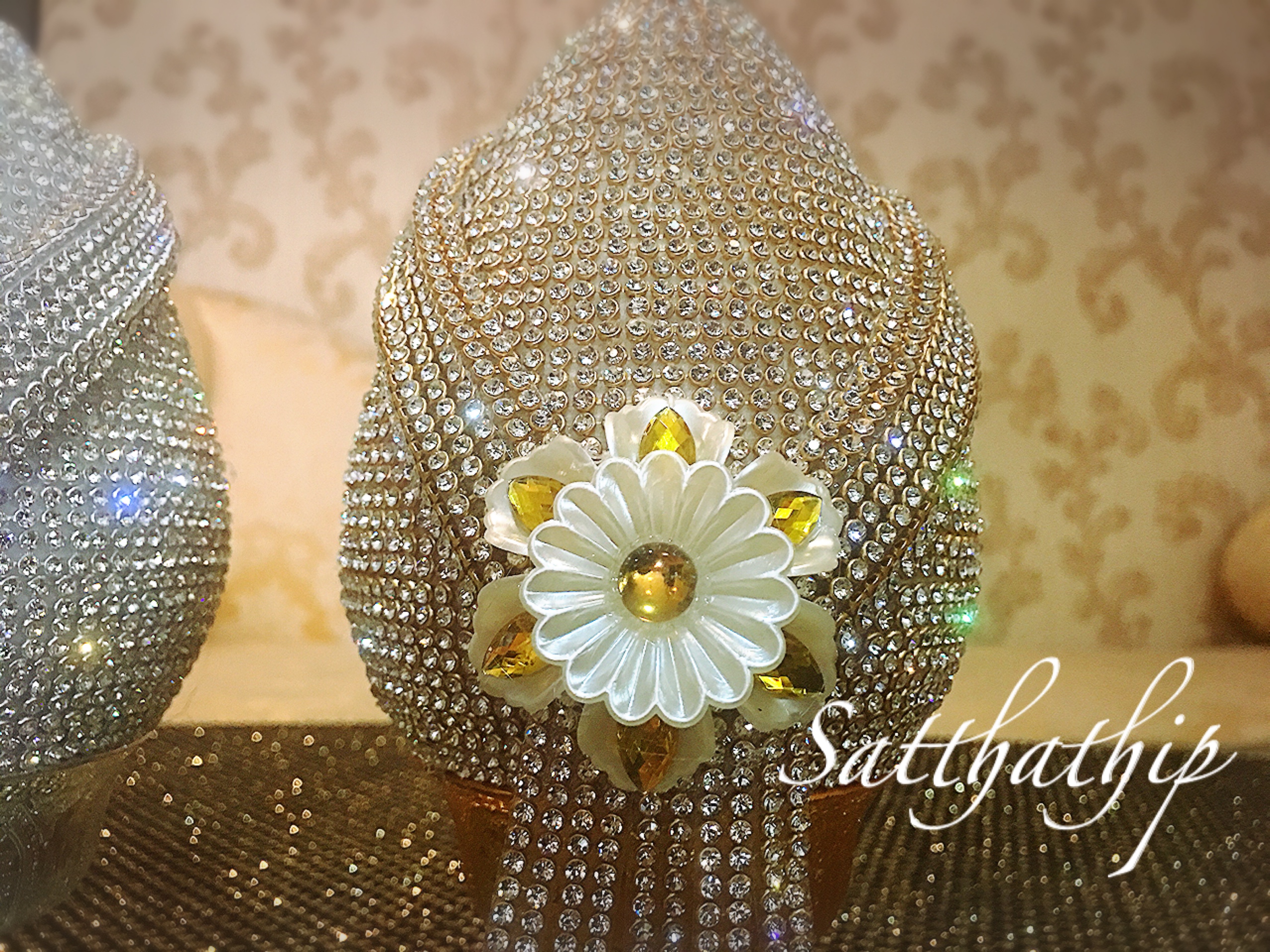 พานพุ่ม - พานพุ่มสักการะ - พานพุ่มเงินทอง - Phan bush