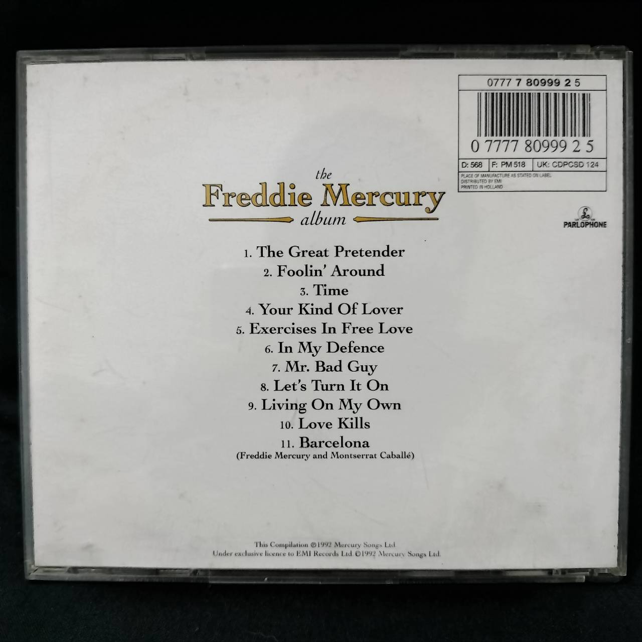 Freddie Mercury – The Freddie Mercury Album / GERMANY / ปกมีคราบฝุ่นเก่าเก็บบ้าง / แผ่นดี