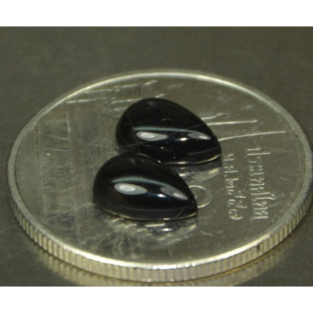 พลอยสปิเนล (Black Spinel) 1.30 กะรัต 2 ชิ้น