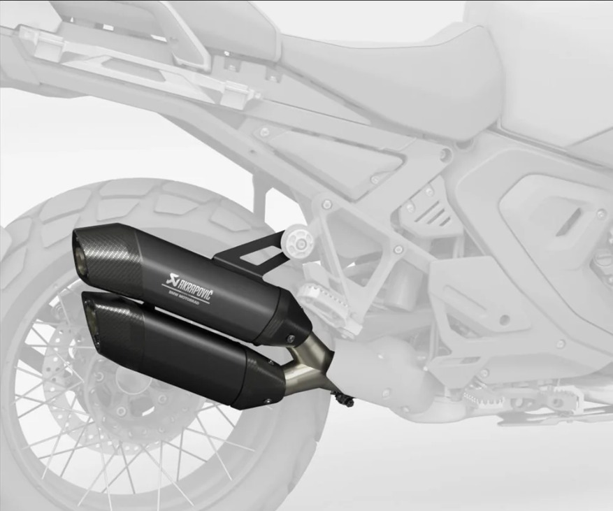 ท่อ Akrapovic Twin HP สลิปออน สำหรับ R1300 GS 2024+ สีดำ (For Exhibition only)
