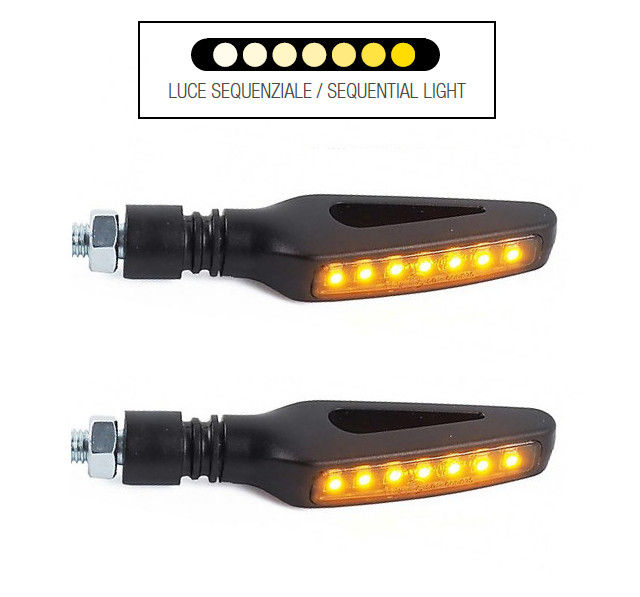 ไฟเลี้ยว Lightech รุ่น Nitro สีดำทรงหยดน้ำ ระบบไฟวิ่ง