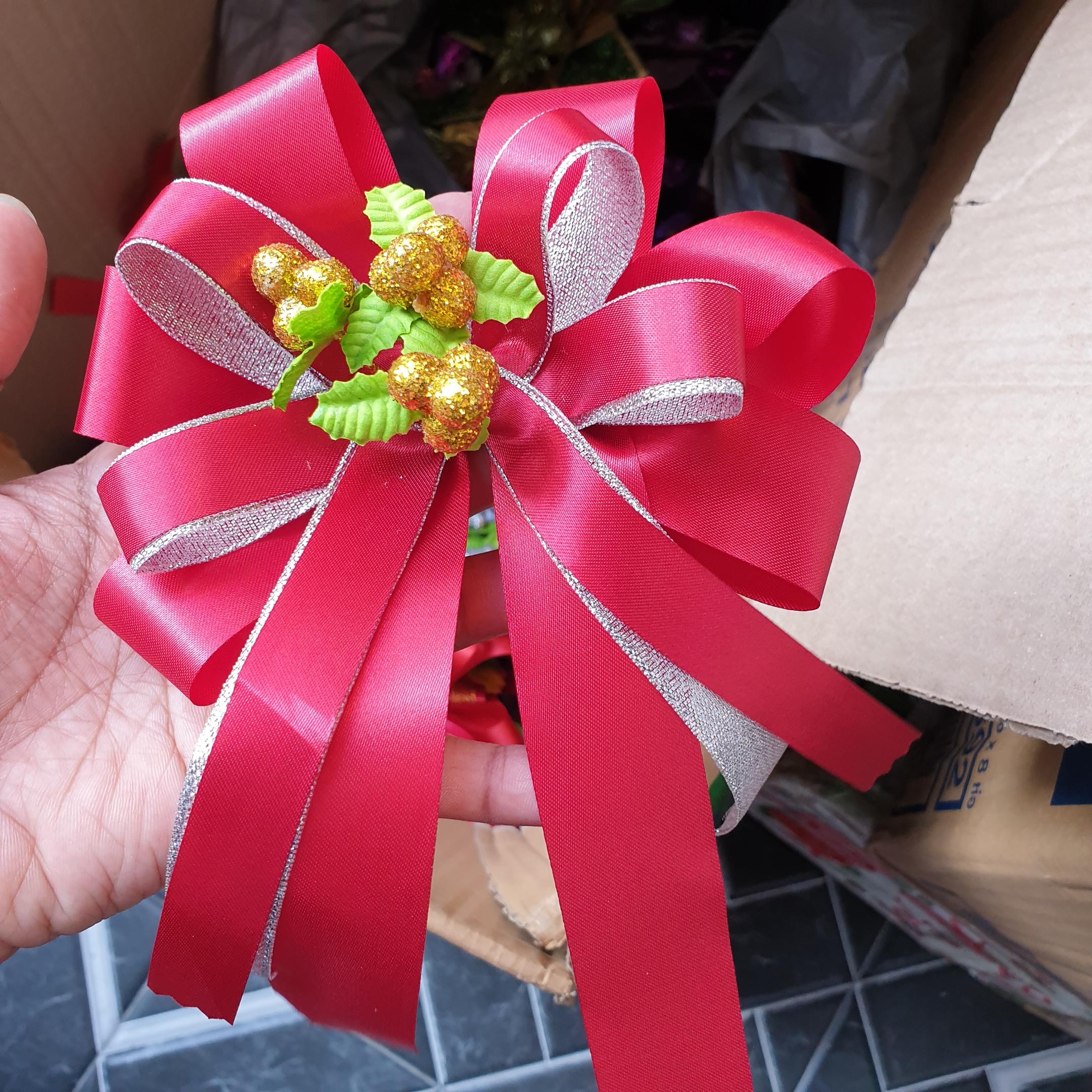 โบว์ติดกระเช้า(ขนาดกลาง)