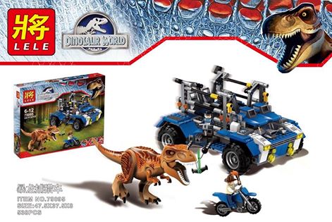 เลโก้จีน LELE 79095 ชุด Jurassic World T-rex Tracker