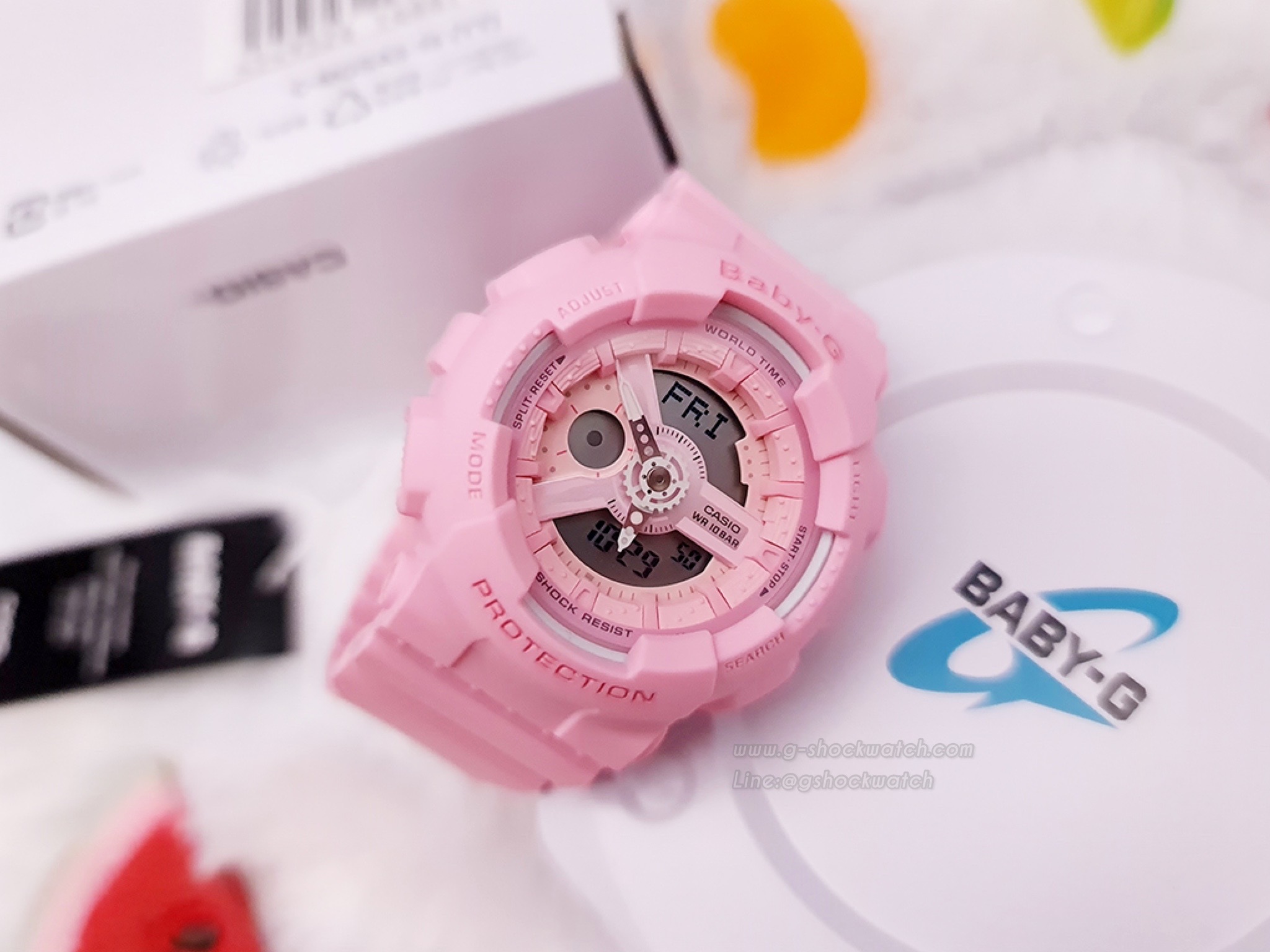 CASIO BABY-G นาฬิกาข้อมือ นาฬิกากันน้ำ นาฬิกาของแท้ ประกันศูนย์ CMG 1 ปี รุ่น BA-110-4A1