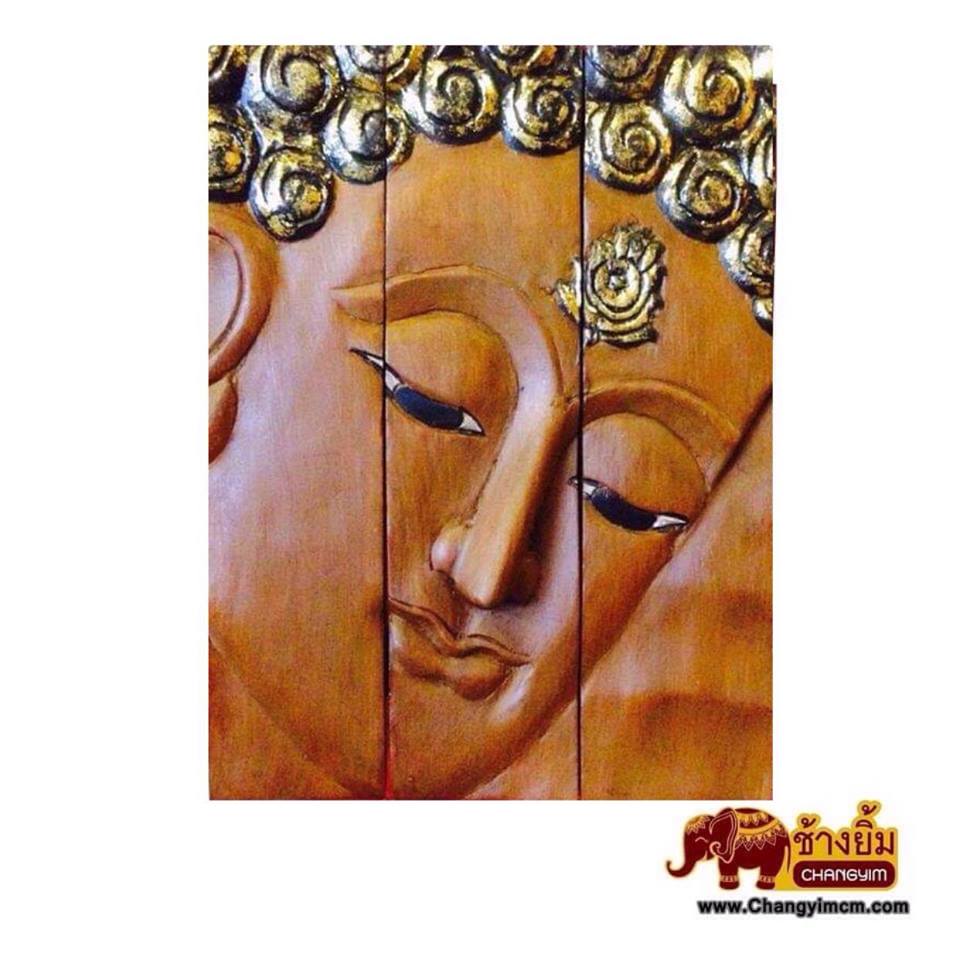 หน้าพระแกะสลัก ( แยก3ชิ้น )