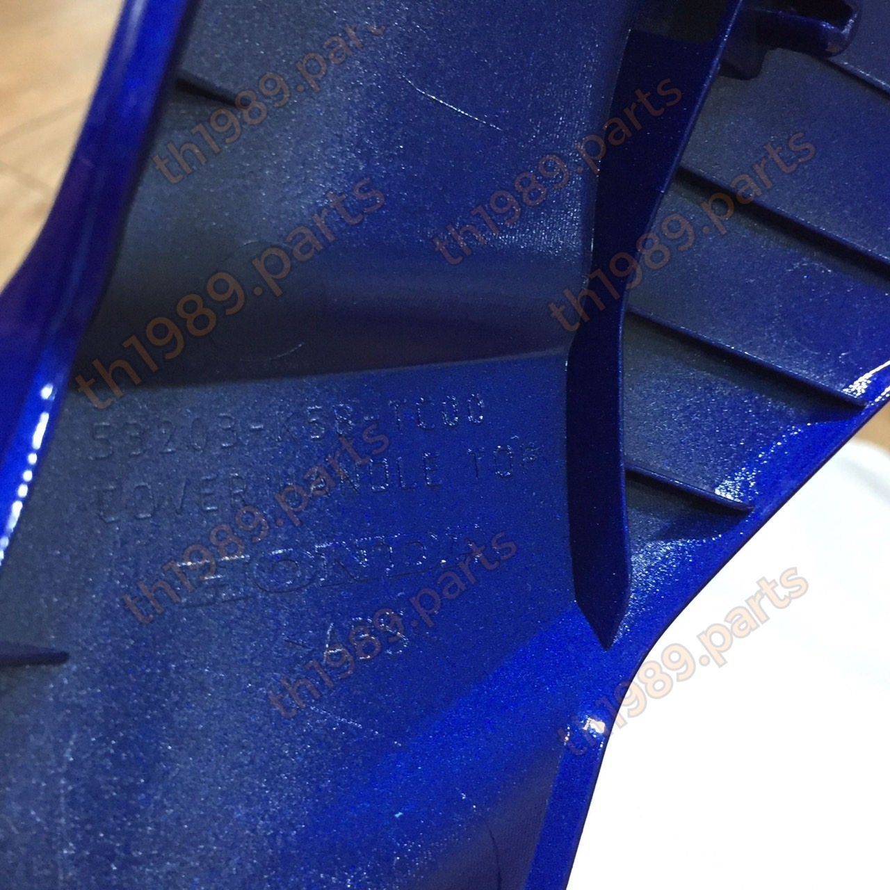 53203-K58-TC0ZD ฝาครอบแฮนด์ตัวบน WAVE110I 2019-2021 รถสีน้ำเงิน-ดำ อะไหล่แท้ HONDA