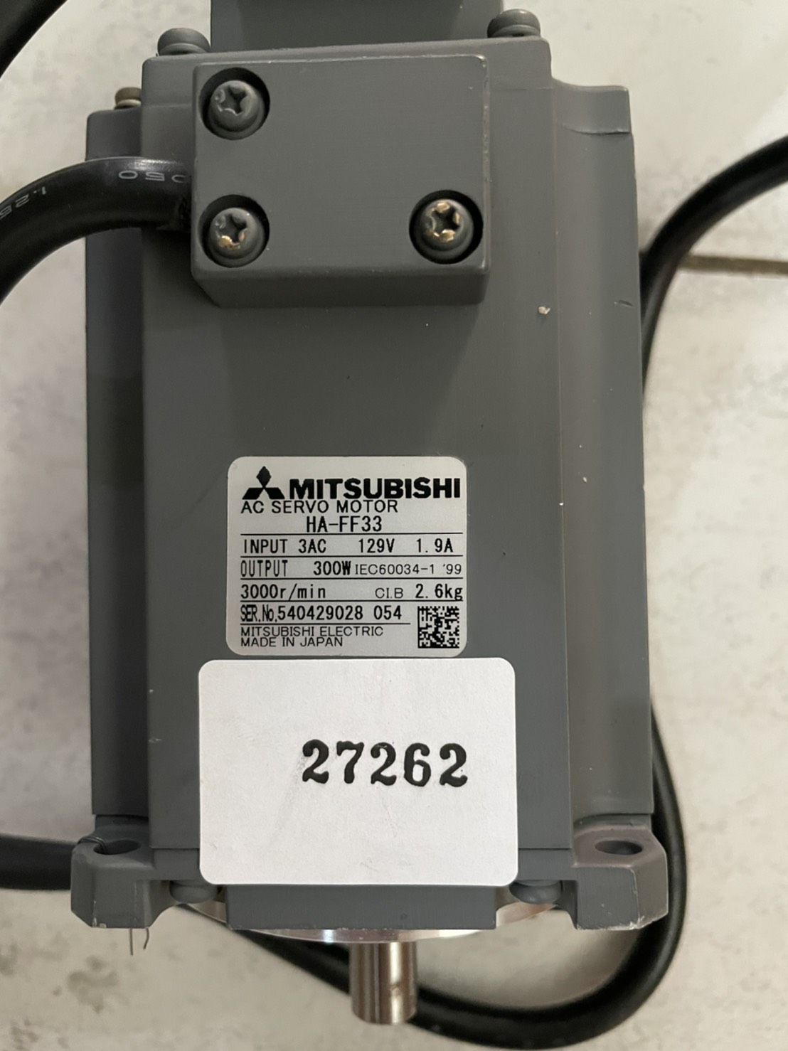 HA-FF33 MITSUBISHI SERVO MOTOR