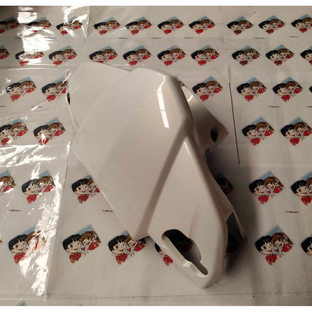 53205-KVB-910ZBฝาครอบแฮนด์หน้ารถสีขาว NHA87P CLICK110 ดิสเบรค ล้อซี่ลวด อะไหล่แท้ HONDA