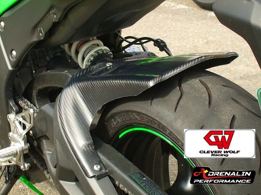 บังโคลนหลังคาร์บอนเคฟล่า Clever Wolf สำหรับ ZX10R ปี 2016+