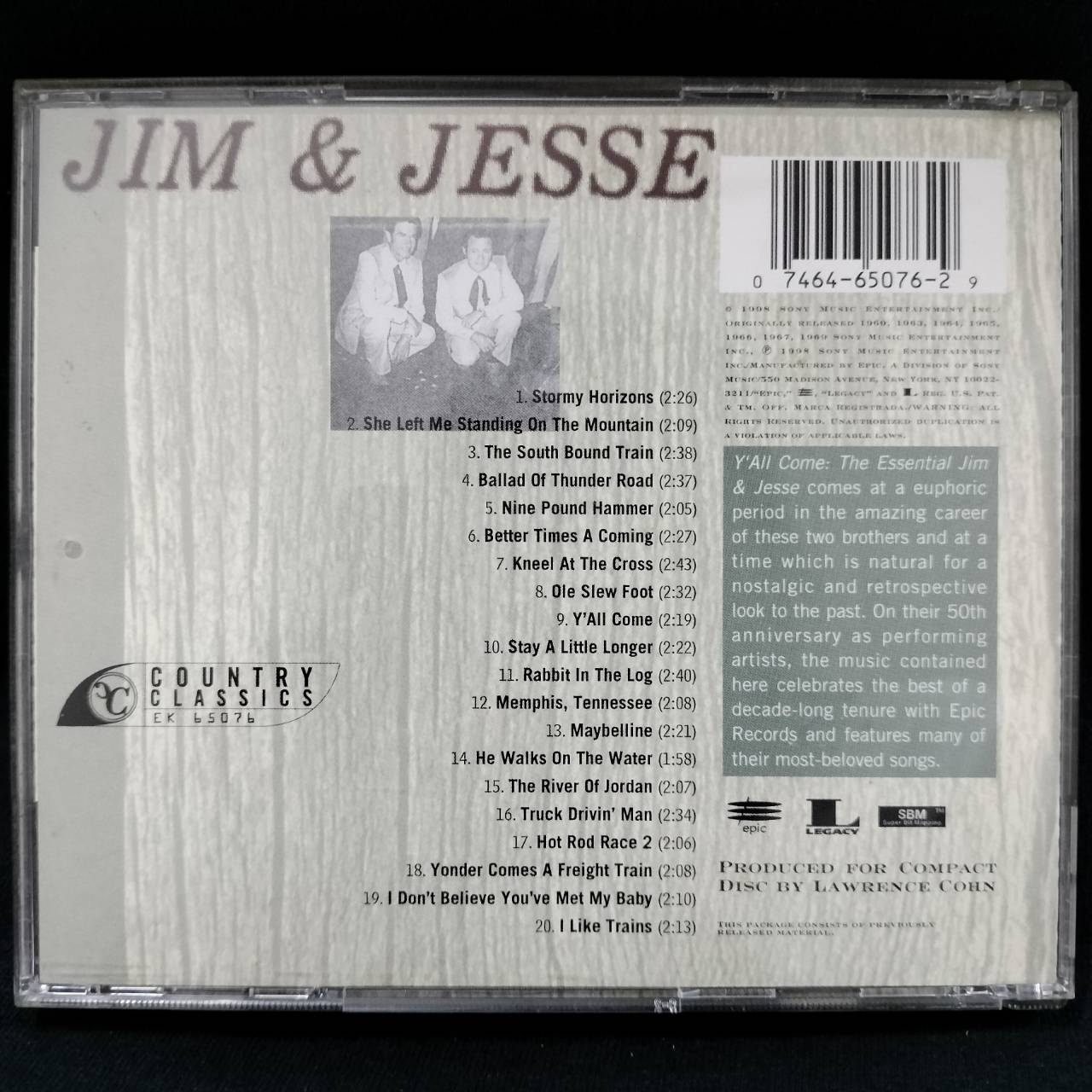 Jim & Jesse – Y'all Come: The Essential Jim & Jesse / USA / แผ่นสวย