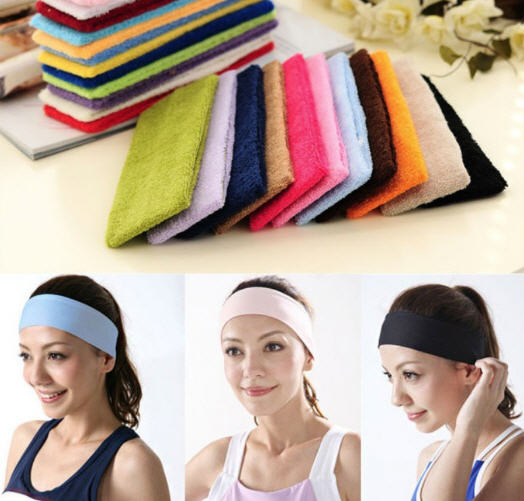 ที่รัดผม,ผ้าคาดผม,ที่รัดผมผ้าขนหนู,สกรีนโลโก้