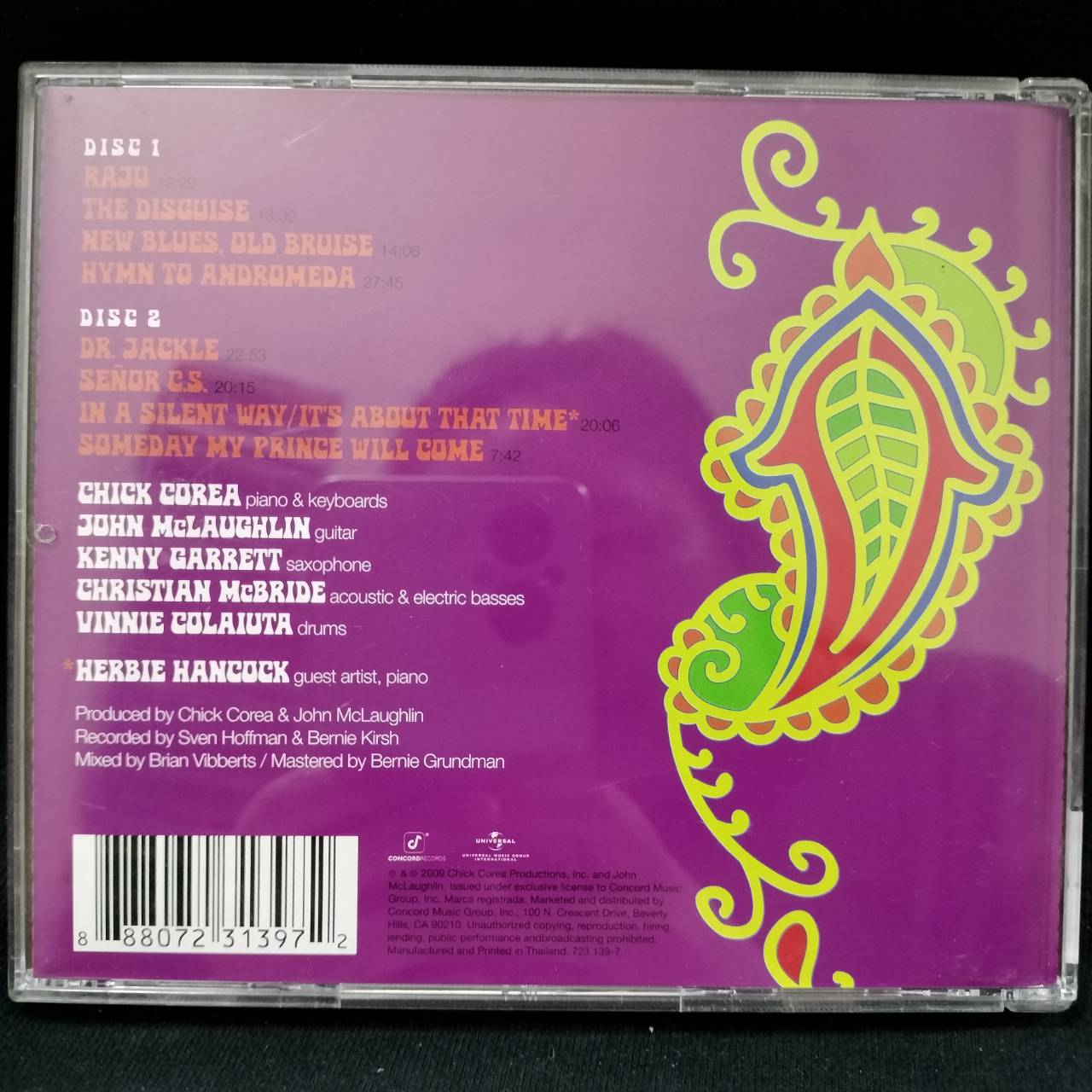 Chick Corea+John McLaughlin – Five Peace Band Live / THAILAND / 2CD / แผ่นสวย