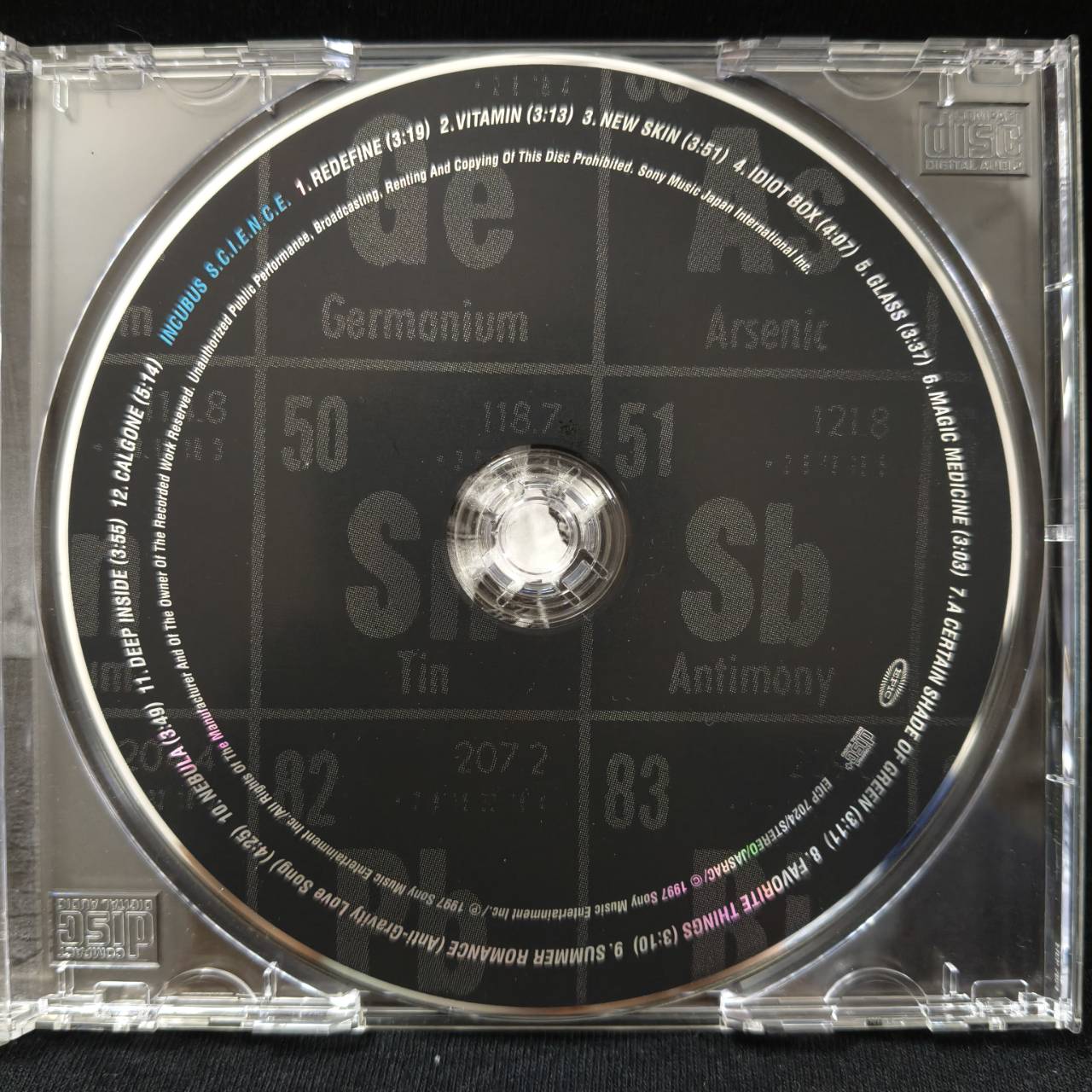 Incubus – S.C.I.E.N.C.E. / JAPAN / แผ่นดี