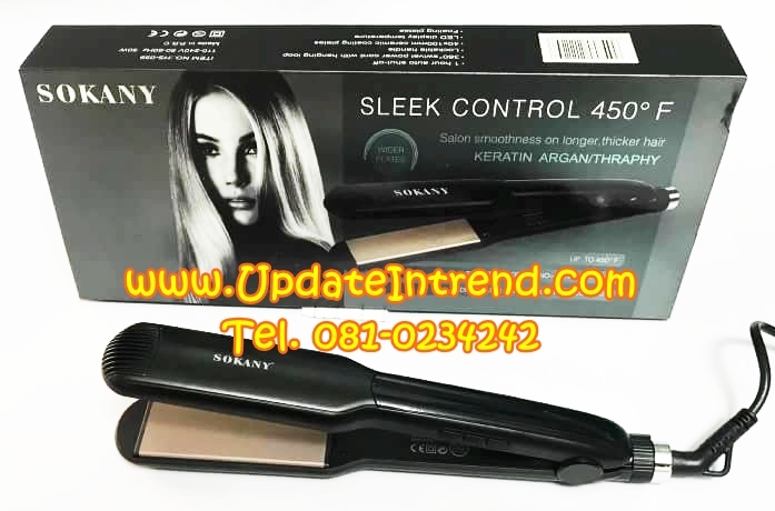 เครื่องหนีบผม เครื่องหนีบผมตรง ที่หนีบผมไฟฟ้า ที่หนีบผม ที่หนีบผมตรง เครื่องรีดผม เครื่องหนีบผมไฟฟ้า Sokany Sleek Control