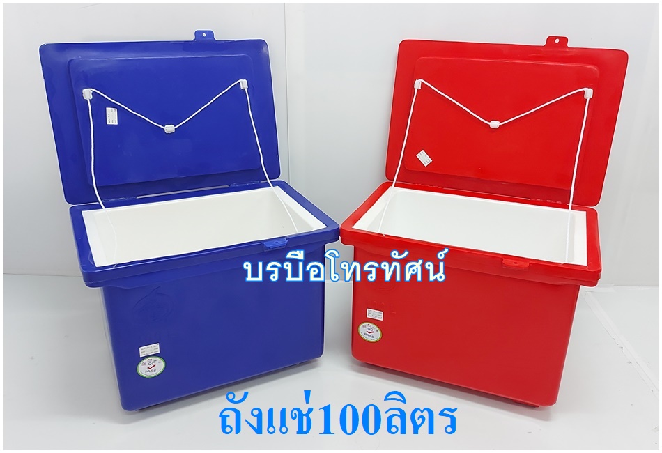 ถังแช่ ถังน้ำแข็ง ตู้แช่ ความจุ40/60/80/100/120ลิตร สำหรับแช่ผัก แช่เนื้อ