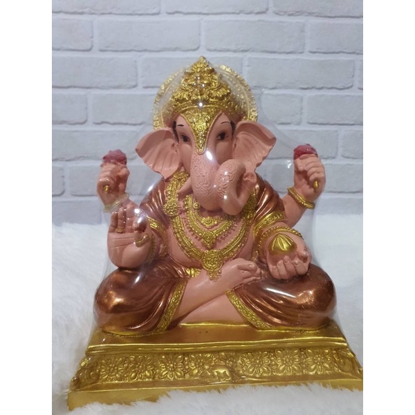 พระพิฆเนศ พระพิฆเนศปางเศรษฐี เงิน ทอง นาค สูง15นิ้ว ฐานกว้าง9นิ้ว