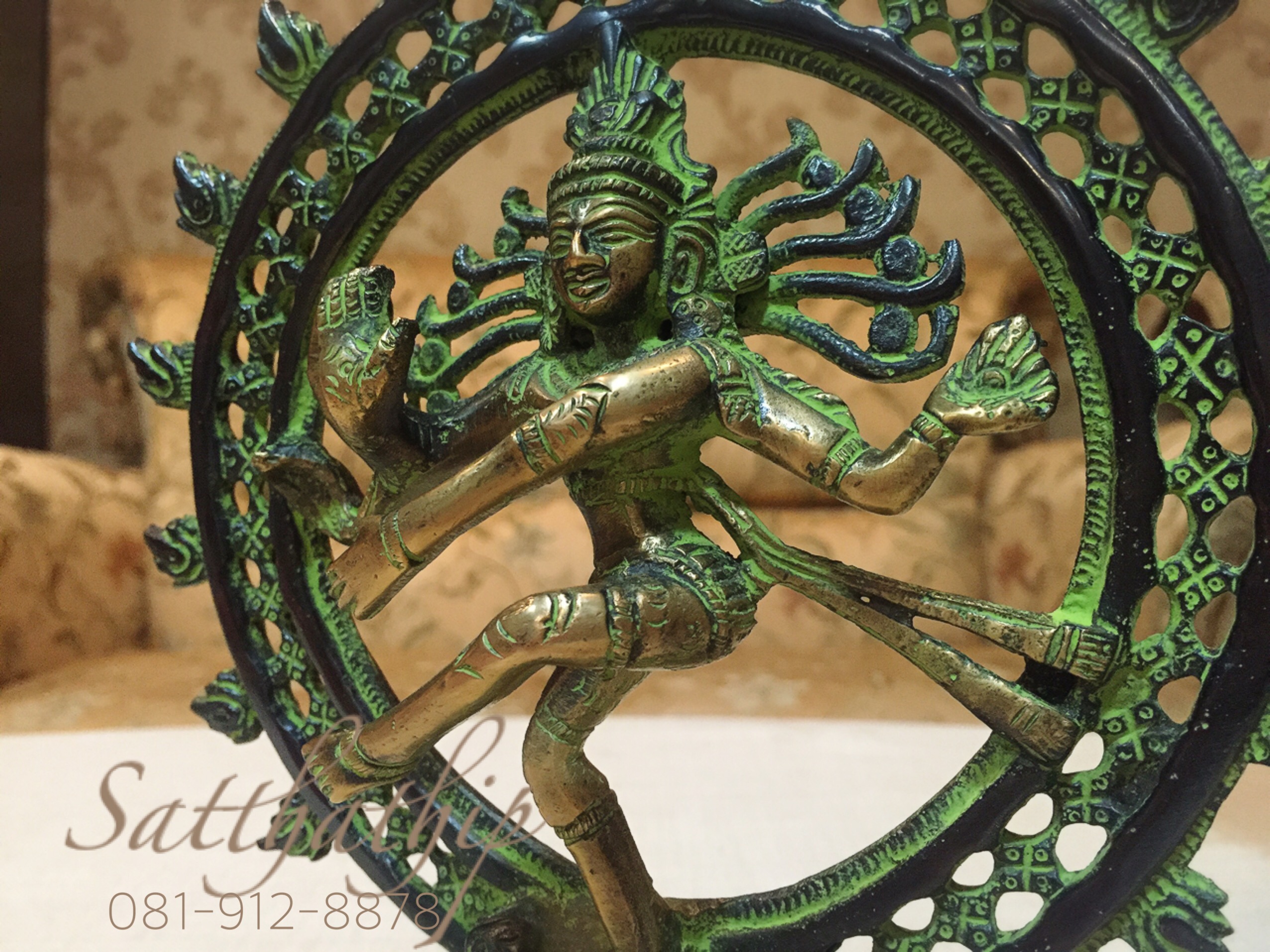 พระศิวะ ปางศิวนาฏราช (ทองเหลือง) ผลิตและนำเข้าจากอินเดีย - Shiva