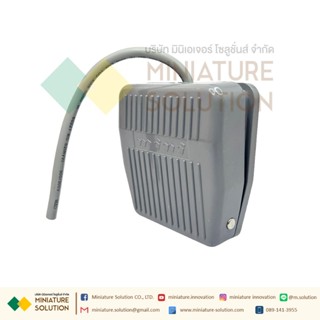 TFS-201 1 meter TFS-201 สวิทช์เหยียบ สวิทช์โรงงาน สวิทช์เท้าเหยียบ กดติด-ปล่อยดับ COM/1NO/1NC 10A 250VAC FOOT SWITCH สวิทช์เท้าเหยียบไฟฟ้า สีเทา สายยาว 1 เมตร