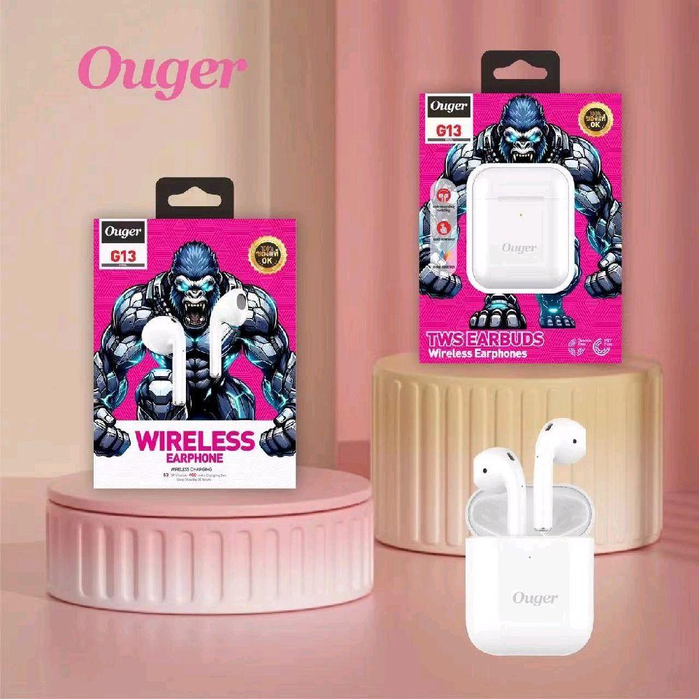 Ouger G13 หูฟังไร้สาย TWS เสียงดี ไมค์ชัด ดีเลย์ต่ำ Bluetooth 5.3 แบตอึด แสตนด์บายนาน 80 ชั่วโมง