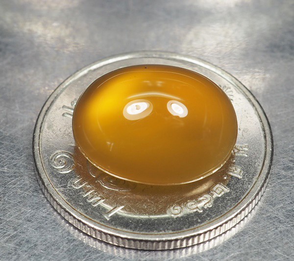 คาลซิโดนีสีเหลือง(Yellow Chalcedony) 7.24 กะรัต