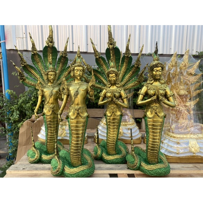 ปู่ศรีสุทโธย่าศรีปทุมมา สูง 25 นิ้ว องค์ยืนใหญ่ เนื้อเรซิ่น