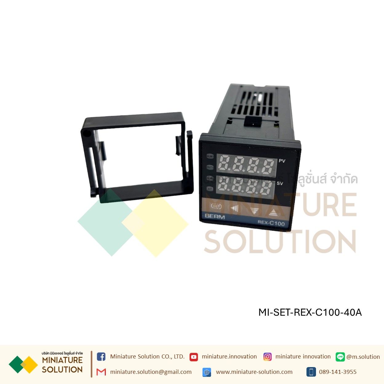 REX-C100FK05-V*DA เครื่องควบคุมอุณหภูมิดิจิทัล LED SSRเอาท์พุทเทอร์โมคัปเปิลชนิด K(Thermostat+thermocouple+SSR)