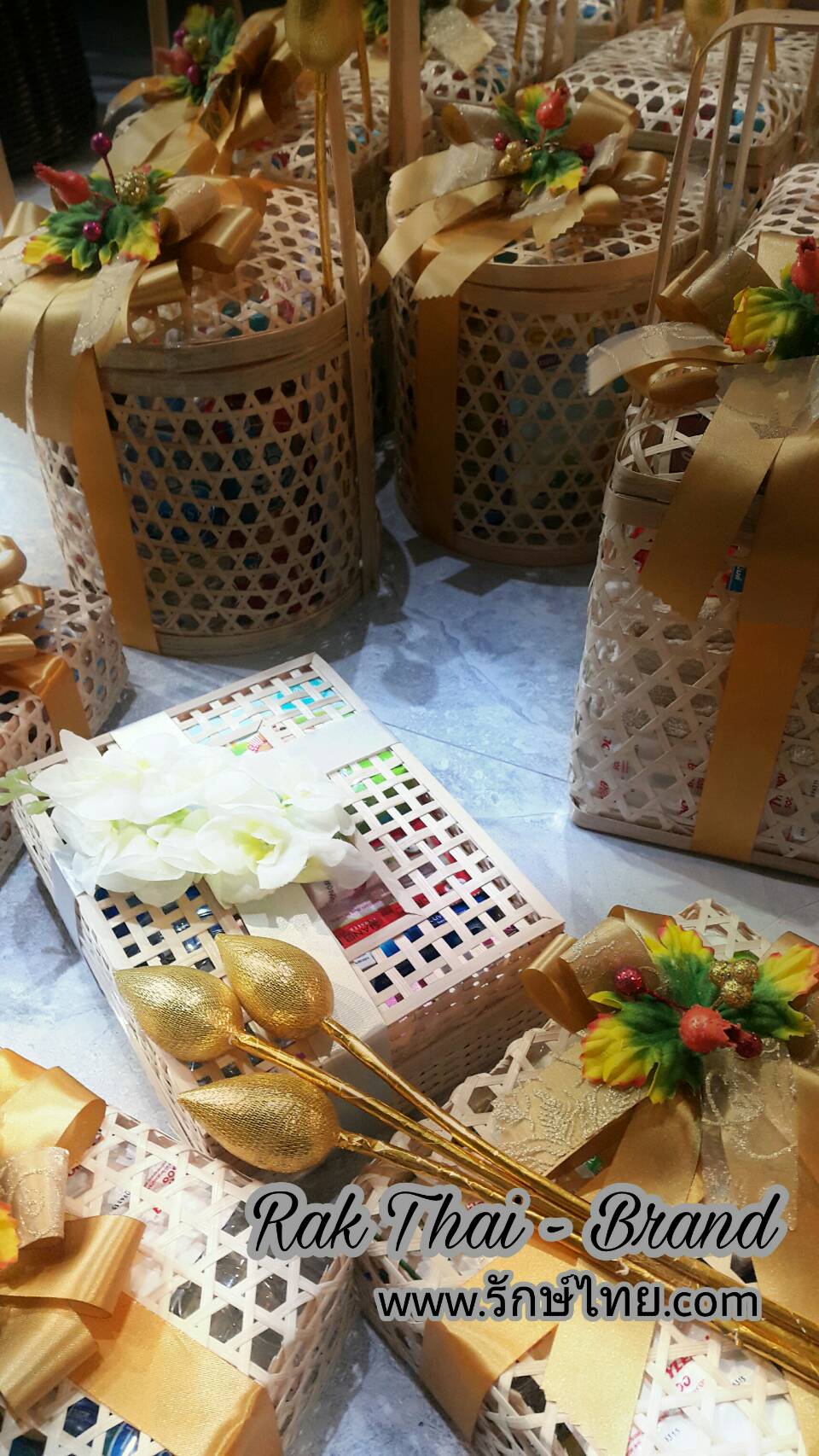 ชุดสังฆทาน กล่องไผ่สาน