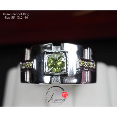 แหวนพลอยเพอริดอดแท้ (Peridot)