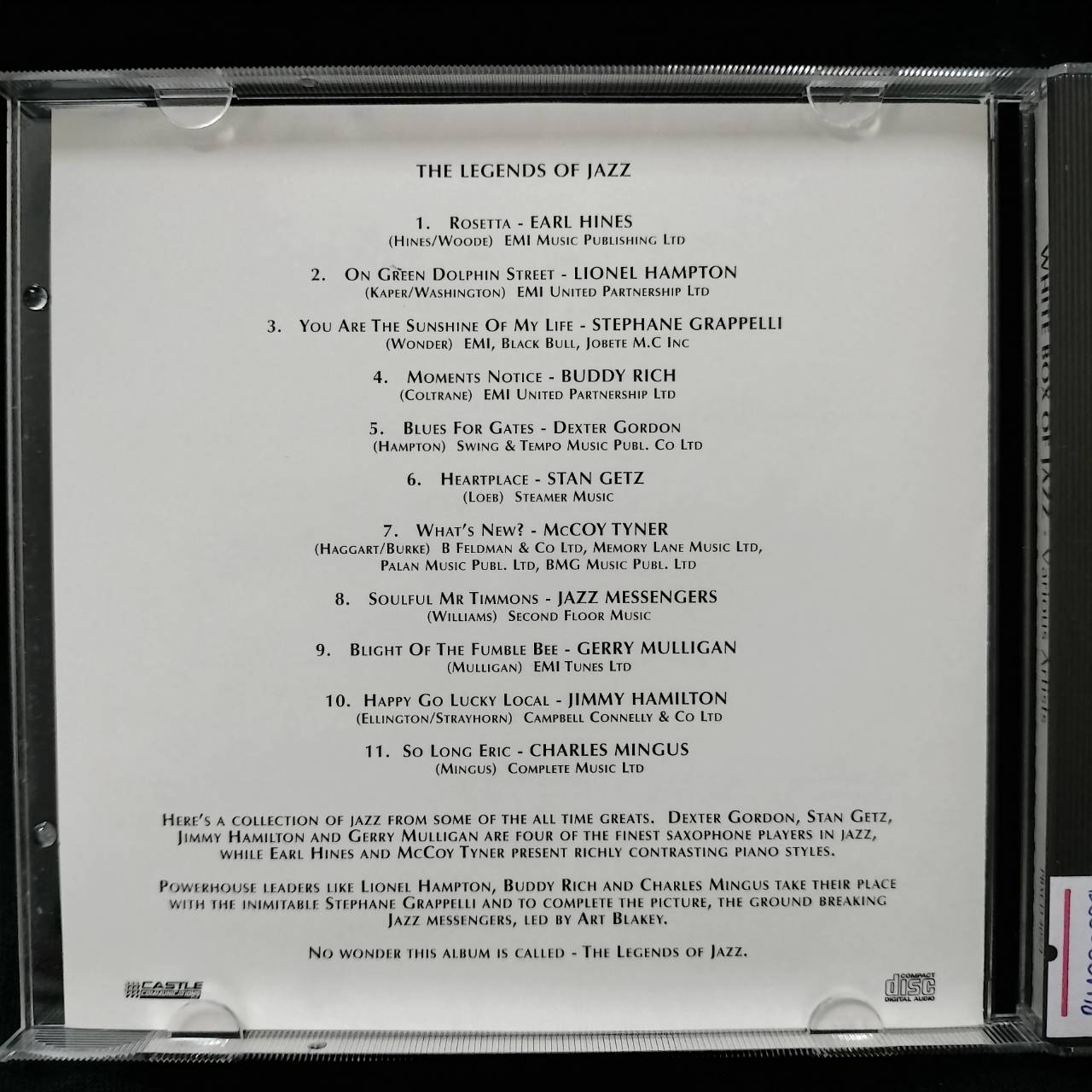 Various – The White Box Of Jazz (Disc One) / ไม่ระบุ / แผ่นสวย