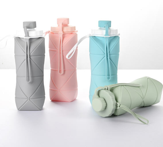 ที่ใส่น้ำซิลิโคน,กระบอกน้ำซิลิโคนพับได้,600ml