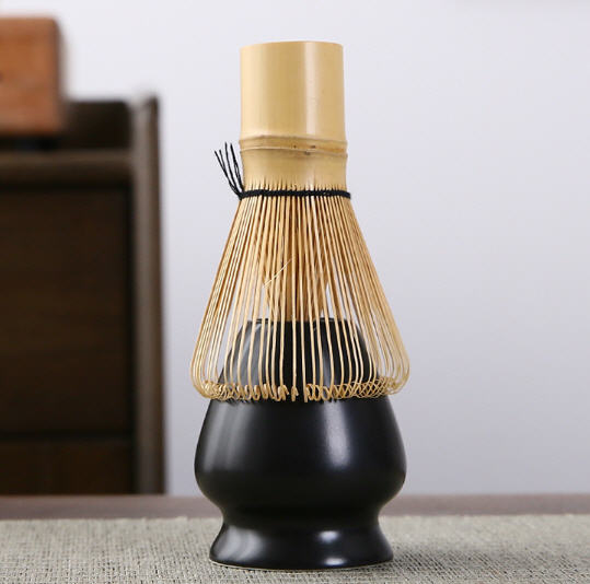 อุปกรณ์ชงมัทฉะญี่ปุ่น4ชิ้น,อุปกรณ์ชงมัทฉะ,ถ้วยชงชา+แท่นวางแปรงไม้ไผ่+แปรงชาเขียว+ช้อนตักผงชาเขียวมัทฉะ