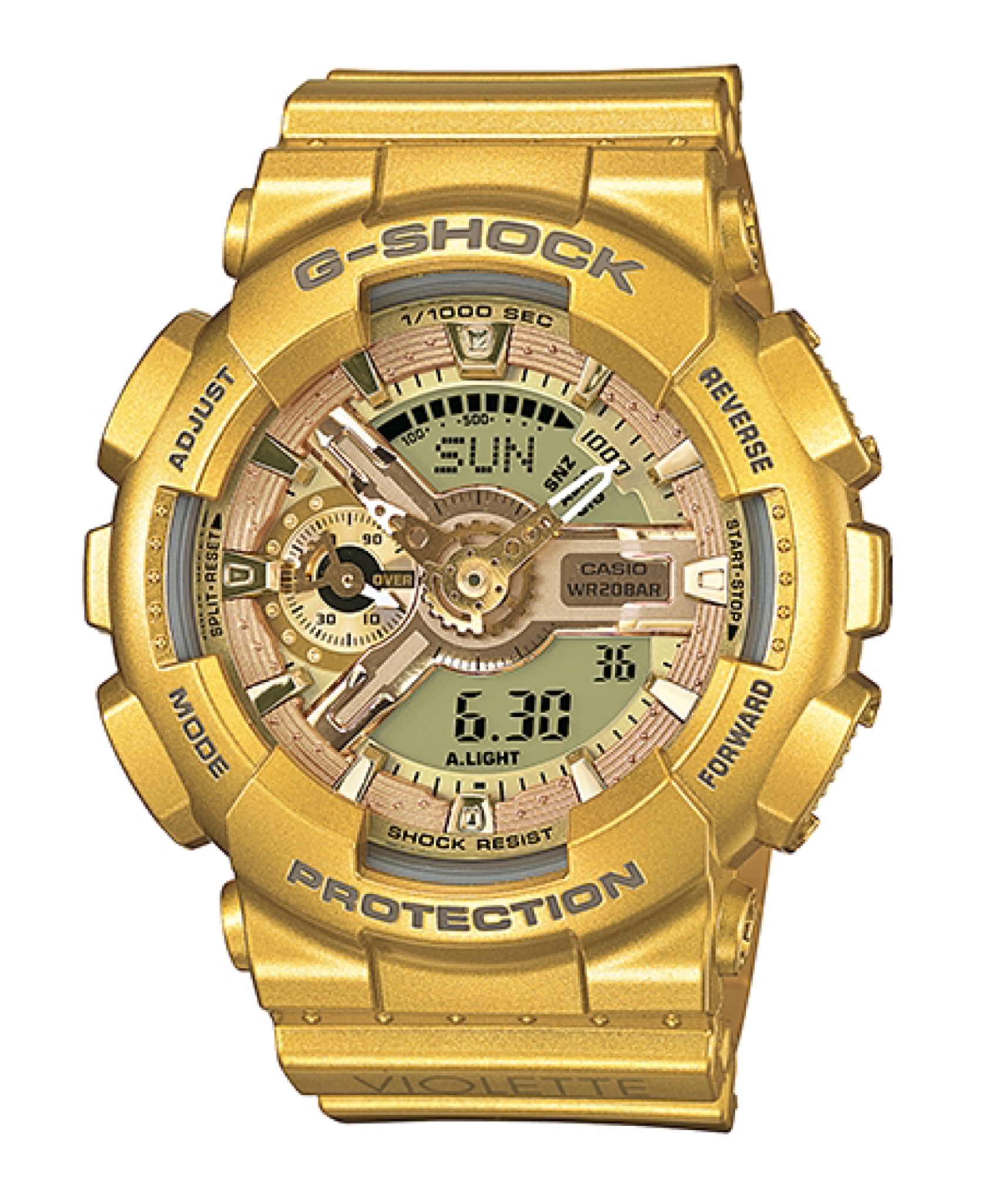 CASIO G-SHOCK นาฬิกาข้อมือ นาฬิกากันน้ำ นาฬิกาของแท้ ประกันศูนย์ CMG 1 ปี รุ่น GMA-S110VK-9A